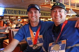 May 17, 2015.bluenose after party. mike morgan and Mark Marshall. Half Marathoners.cc.janet (2)